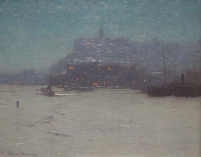 Quebec vanaf de haven, ca. 1910, High Museum door Lowell Birge Harrison